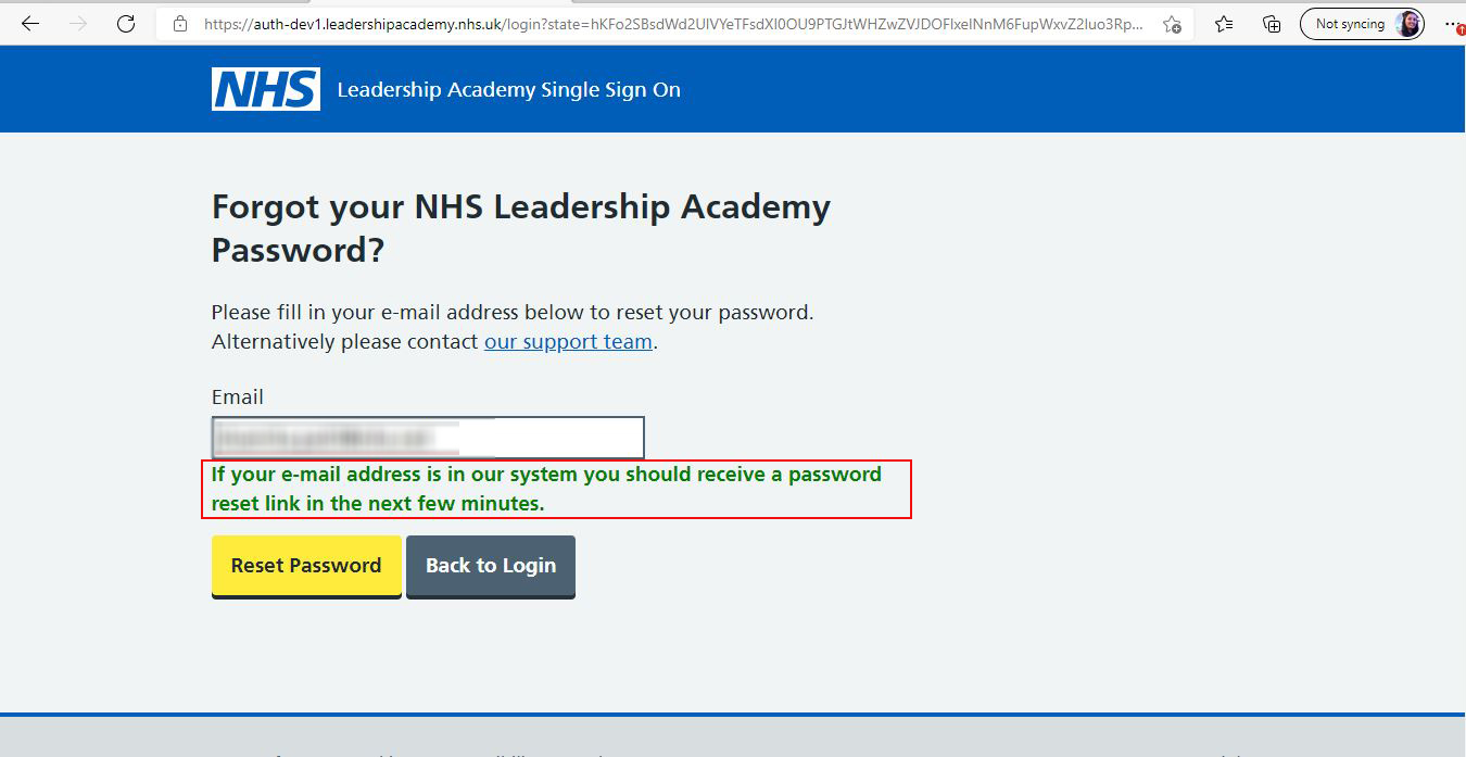 Figure 5 - Screenshot of the virtual campus login page.