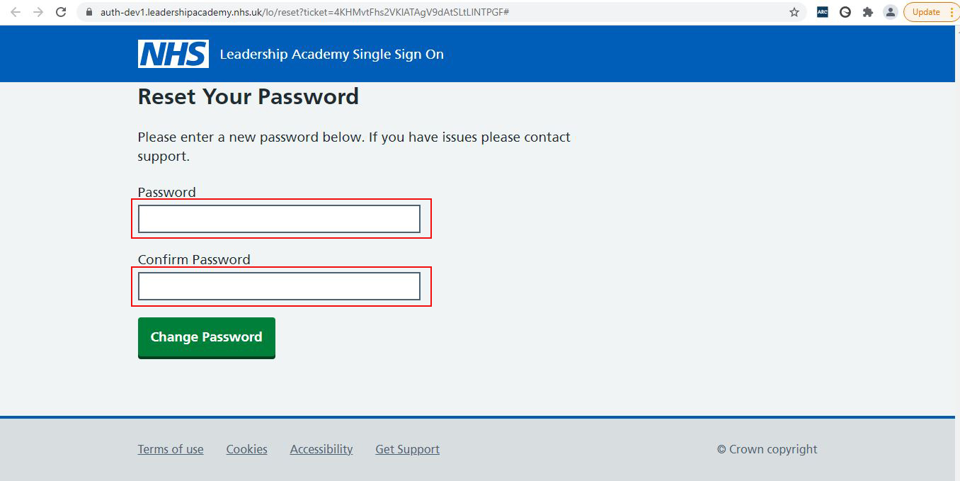 Figure 7 - Screenshot of the virtual campus login page.